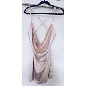 Light Rose Pink Slip Dress